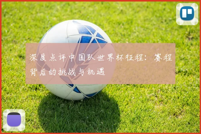 深度点评中国队世界杯征程：赛程背后的挑战与机遇