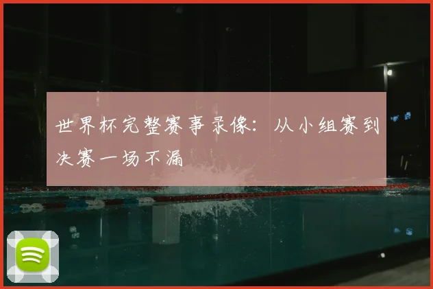 世界杯完整赛事录像：从小组赛到决赛一场不漏
